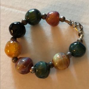 Hand blown Glass Bulb Bracelet